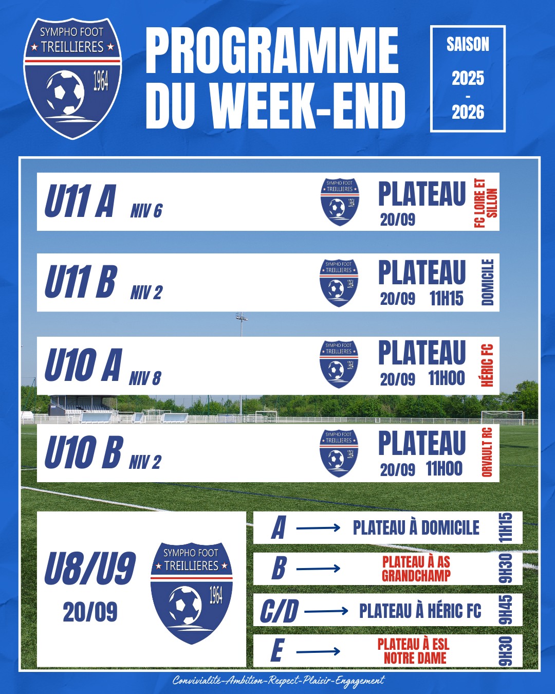 Le programme du week-end ! (19-22 septembre)