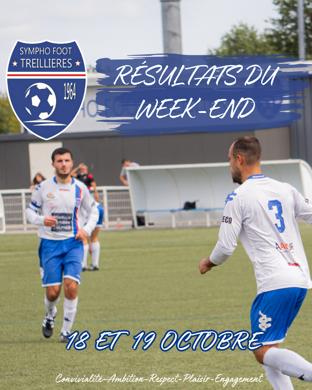 Les résultats du week-end ! (18 et 19 octobre)