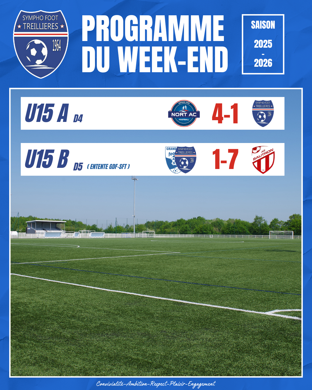 Les résultats du week-end (8 et 9 novembre)