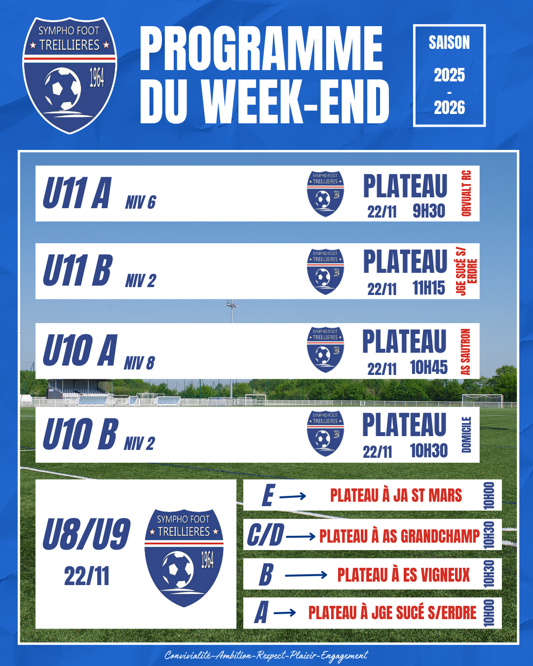 Le programme du week-end ! (21 au 24 novembre)