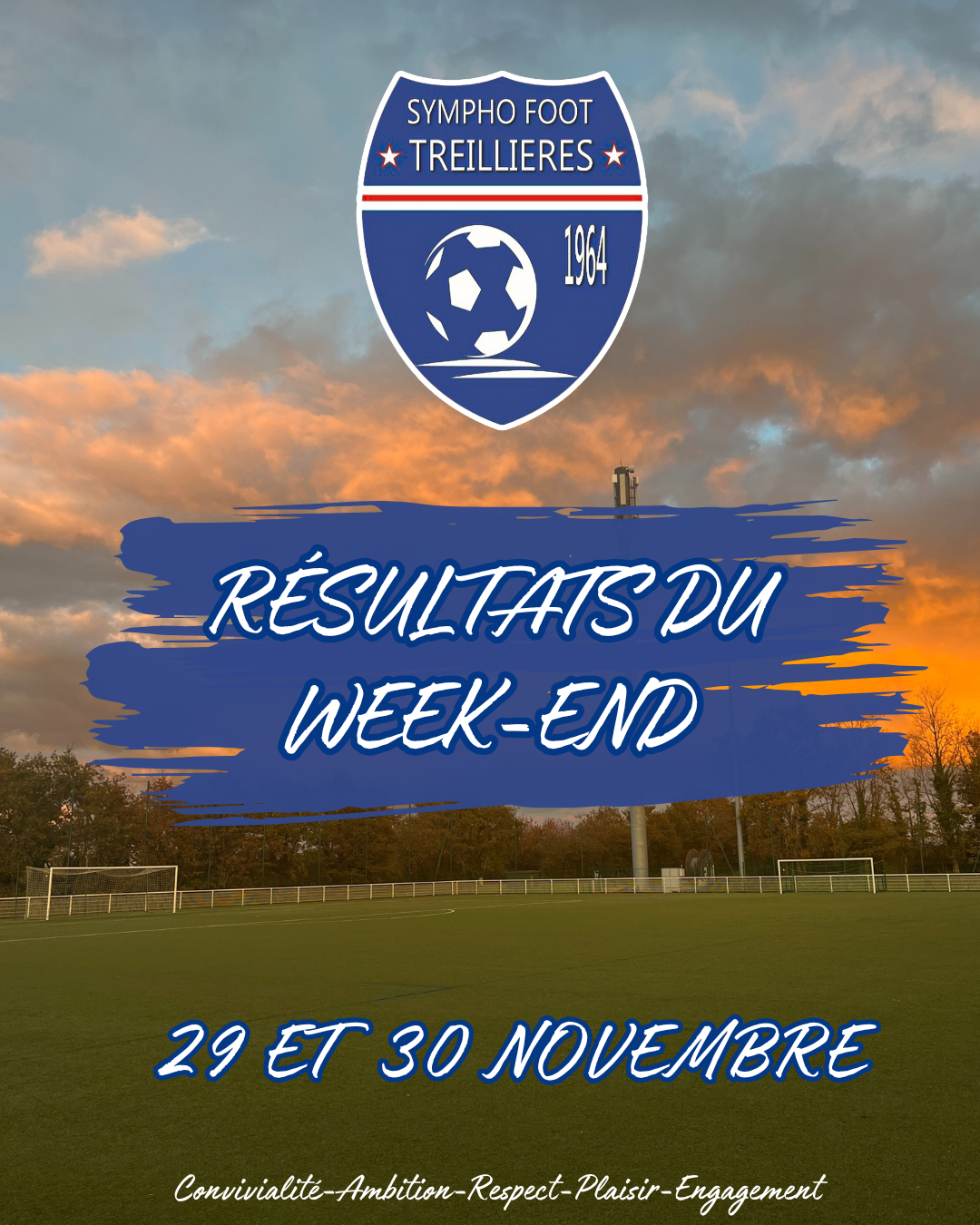 Les résultats du week-end ! (29 et 30 novembre)