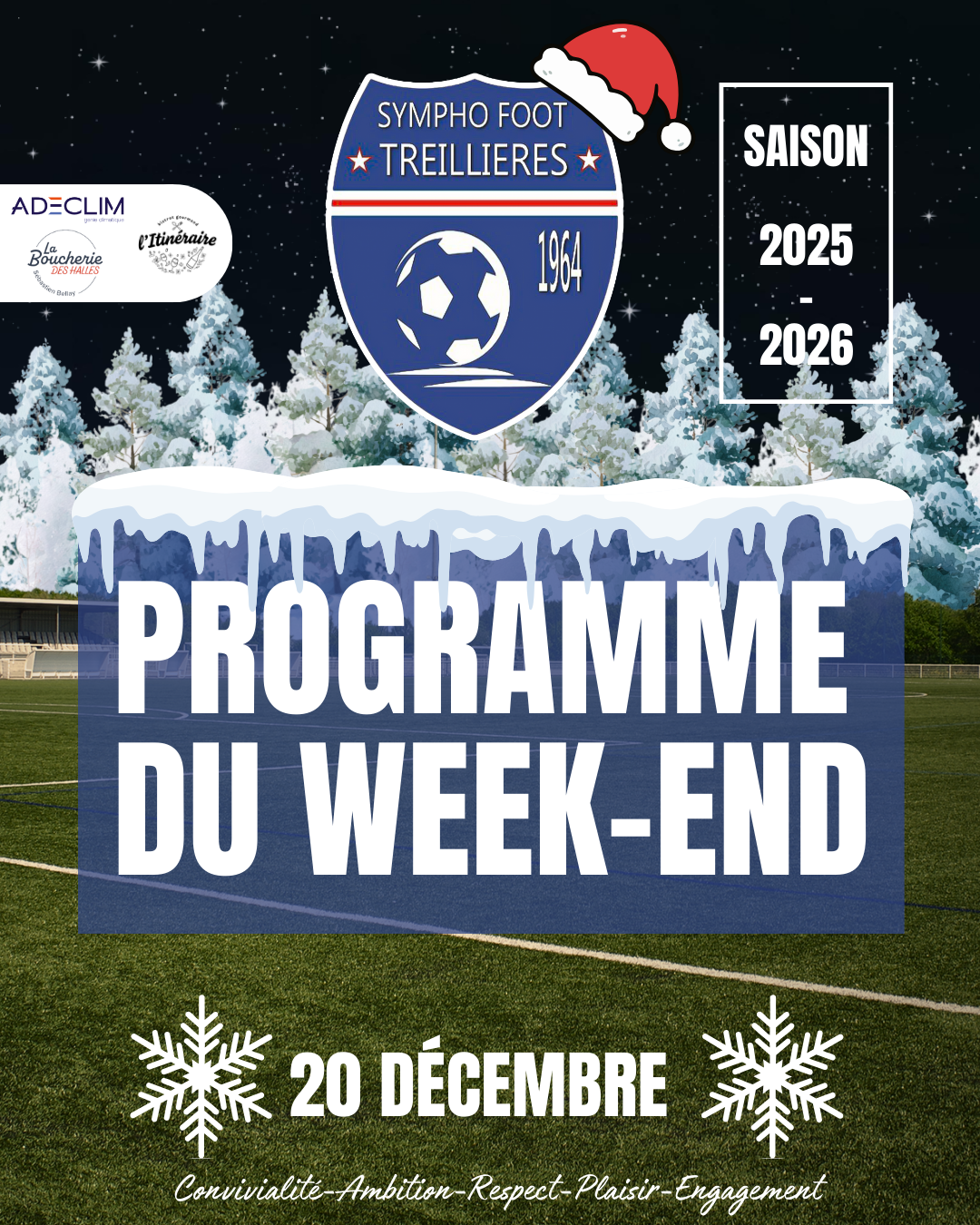 Le programme du week-end ! (20 décembre)