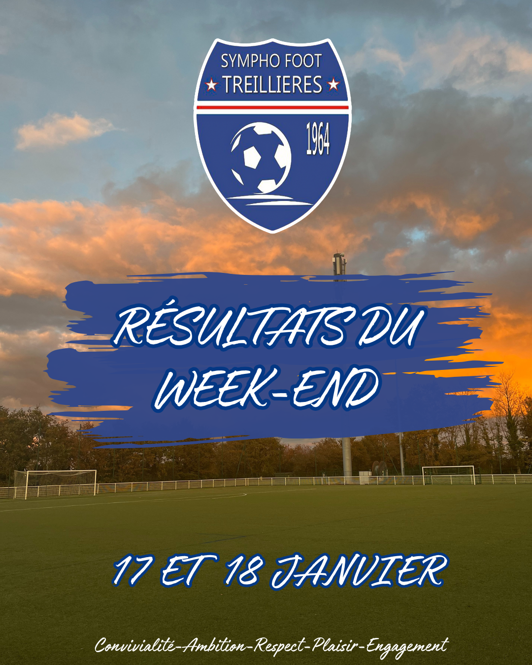 Les résultats du week-end (17 et 18 janvier)