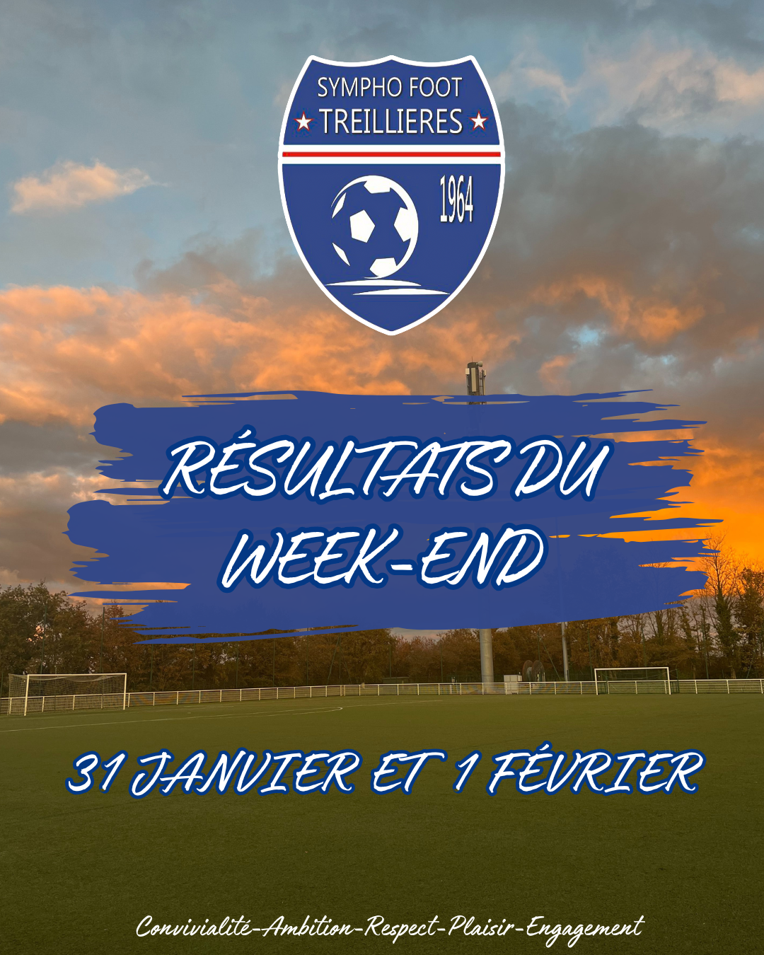 Les résultats du week-end (31 janvier et 1er février)