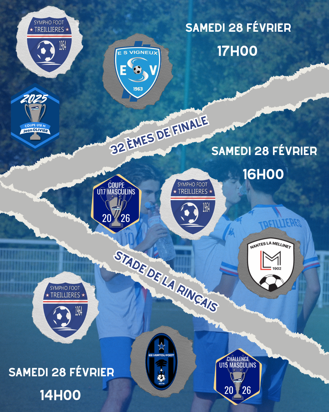 32èmes de finale de coupe à la Rinçais !