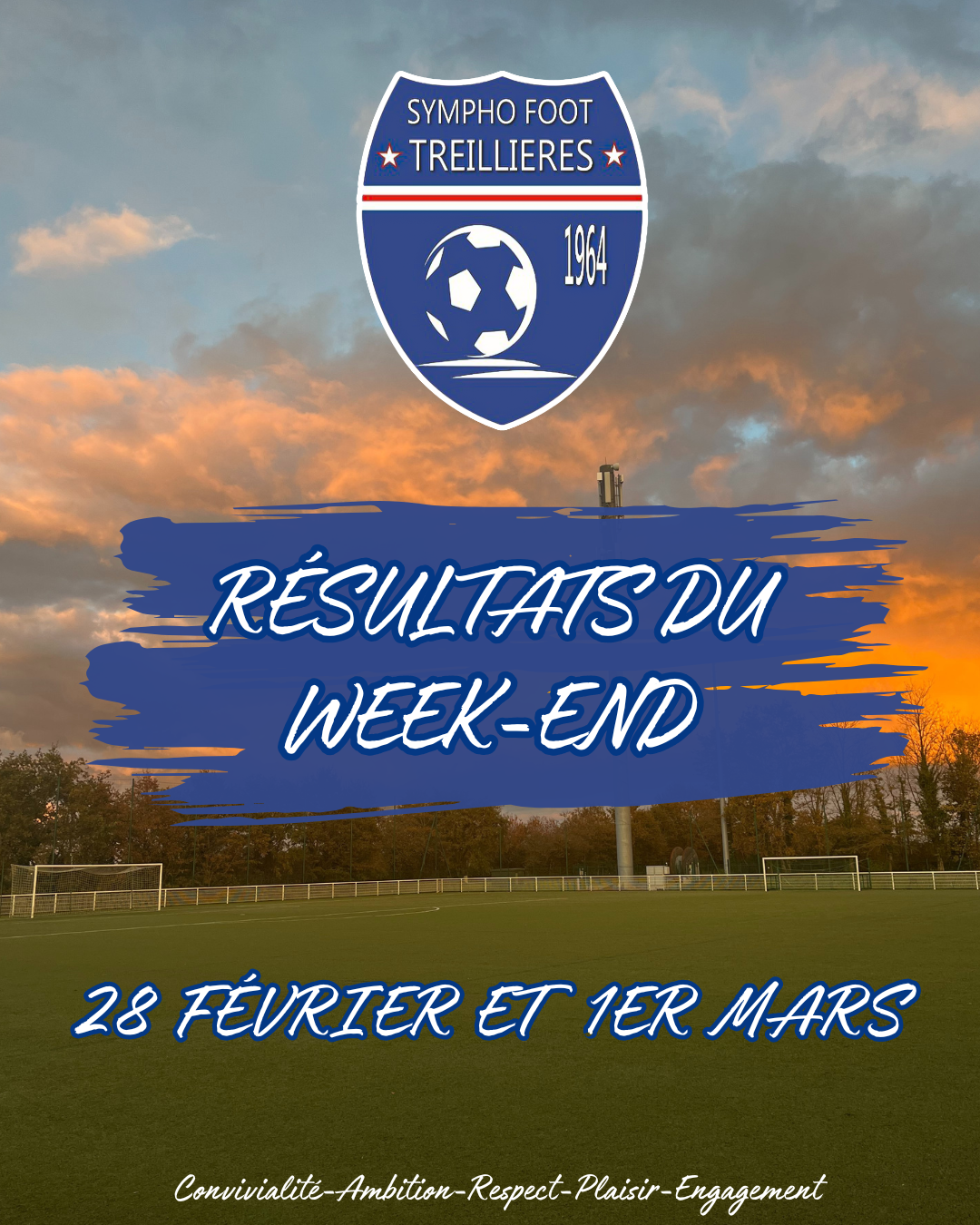 Les résultats du week-end (17 et 18 janvier)