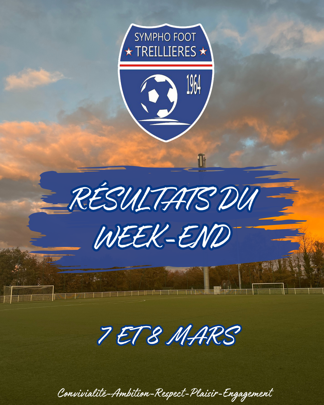 Les résultats du week-end (7 et 8 mars)