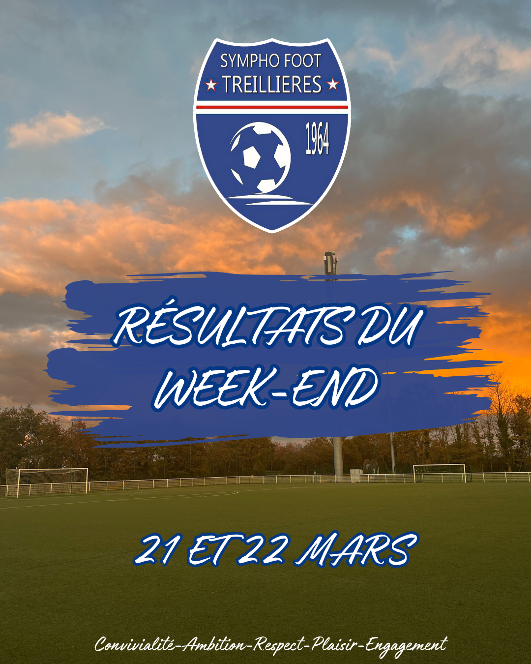 Les résultats du week-end (21 et 22 mars)