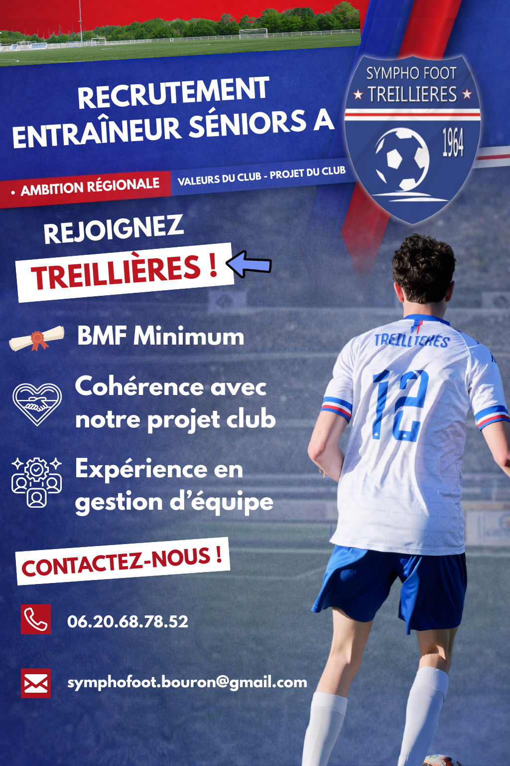 Communiqué Officiel : recherche entraîneur Séniors A