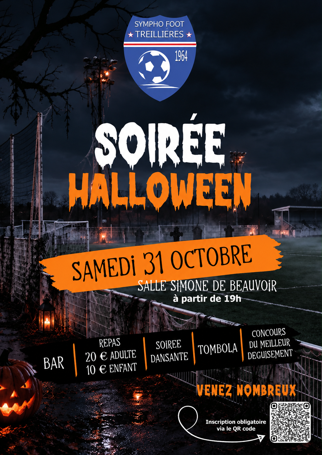 Soirée Hallowen (31 Octobre 2026)