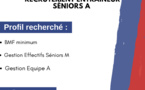 Recrutement > Recherche Entraineur Equipe Séniors A