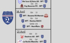 Calendrier séniors du mois d'avril