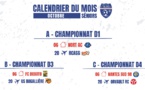 Calendrier Séniors mois d'octobre